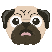pawsomeisland emoji fear pug puggy Sticker