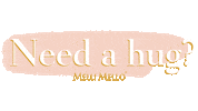 Pink Hug Sticker by Melli Mello
