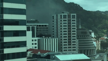 14-Storey Wellington Tower On Fire