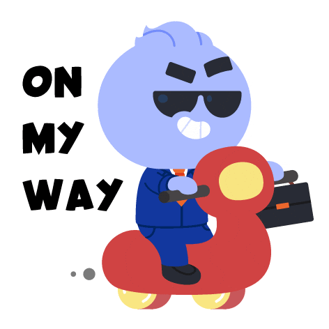 Coming On My Way Sticker by Kwantel