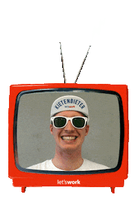 ltswrk television lets work ltswrk tv lets work Sticker