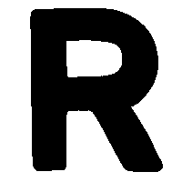 Alphabet R Sticker