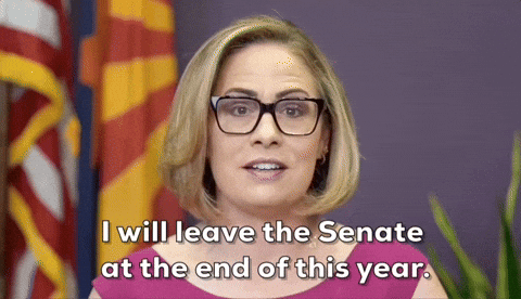 Retiring Kyrsten Sinema GIF