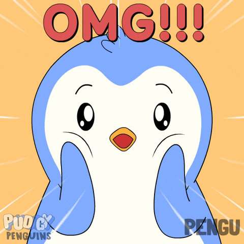 Surprise Wow GIF by Pudgy Penguins