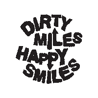 Dirtymileshappysmiles Sticker by Cikkel Copenhagen