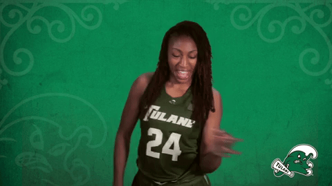 women's basketball dance GIF by GreenWave