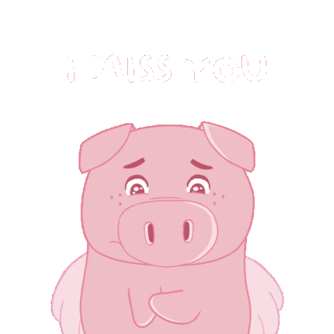 Sad I Miss You Sticker by PositivelyPigasus