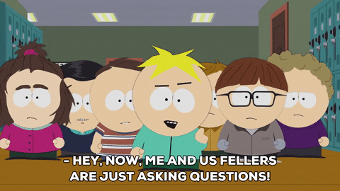 butters stotch crowd GIF by South Park 