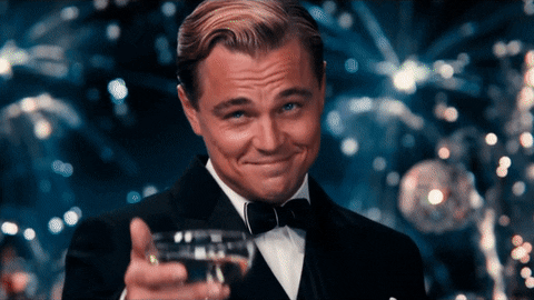 Happy Leonardo Dicaprio GIF by Addict'AIDE Information