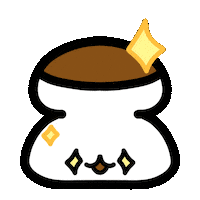 ruu3mofmof かわいい 手書き キラキラ 嬉しい Sticker