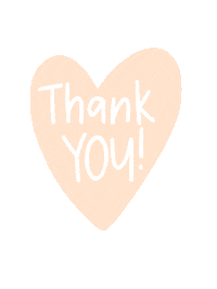 Heart Thank You Sticker by RAOKBOUTIQUE