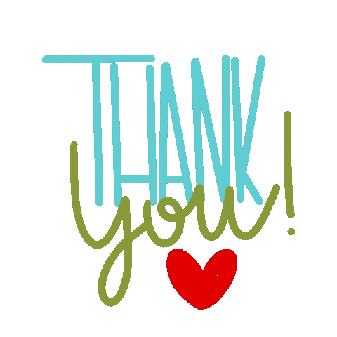 Rainbow Thank You Sticker by Arrows & Applesauce