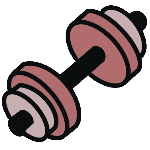 Gym Dumbbell Sticker