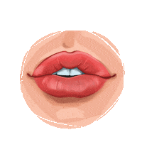 Red Lips Sticker