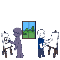 Art Thinking Sticker by ironbrij