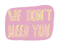 Girl Text Sticker