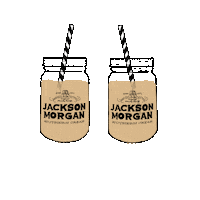 jacksonmorgancream drink whiskey straw clink Sticker