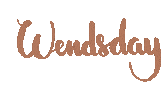 Week Lettering Sticker