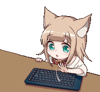 Cat Girl Sticker