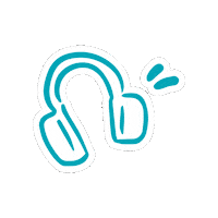 ringosocial music listen headphones ringo Sticker