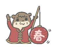 rabbitsoda newyear year chinese new year otterblue Sticker