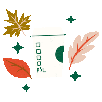Pumpkin Spice Latte Fall Sticker by Starbucks