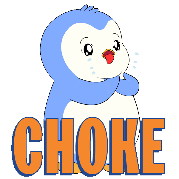 Warning Help Me Sticker by Pudgy Penguins