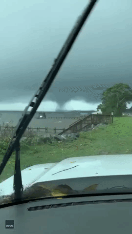 Waterspout Spins Off Florida's Choctawhatchee Bay