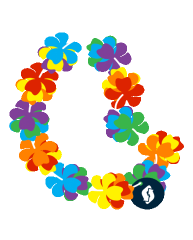 pride parade rainbow Sticker by orbitz