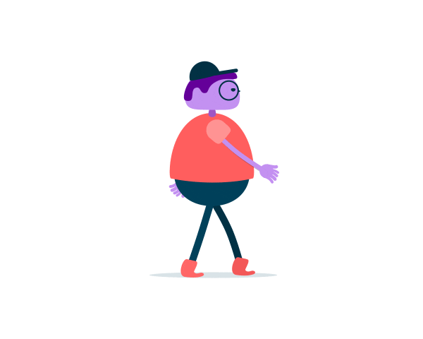 Walking Hat Sticker