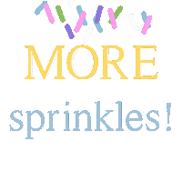 champagneandgumboots gf sweets sunflower sprinkles Sticker