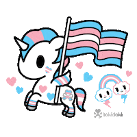 Pride Trans Sticker by tokidoki