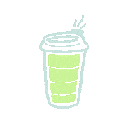 natashakyla coffee energy grow battery Sticker