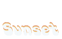 maihart cool sun color sunset Sticker