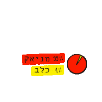 yuvalfaerman dog maniac כלב מניאק Sticker