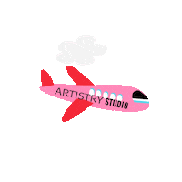 Plane Sticker by Artistry Studio