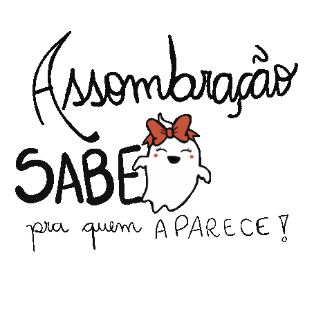 Halloween Ghost Sticker by Nathalia Zague