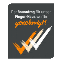 Hausbau Fertighaus Sticker by fingerhaus