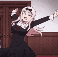 dance anime kaguya chika GIF