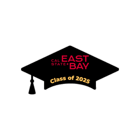 Graduation Grad Sticker by Cal State East Bay