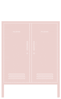 Blush Locker Sticker by mustard made