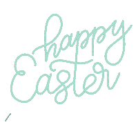 Easter Bunny Sticker by Handbeschriftetes