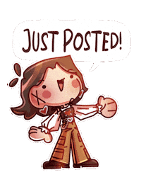 Girl Waving Sticker