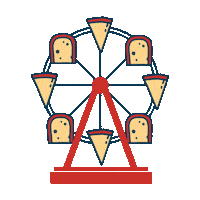 Ferris Wheel Cheese Sticker by Cheeselandia