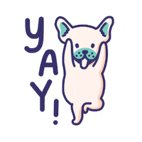 celebrate french bulldog Sticker by Puppr