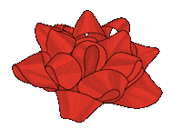 Red Ribbon Christmas Sticker