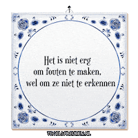 Wijsheid Spreuk Sticker by Tegelspreuken.nl