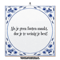 Succes Wijsheid Sticker by Tegelspreuken.nl