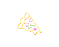 Pizza Sticker by Eubi Official