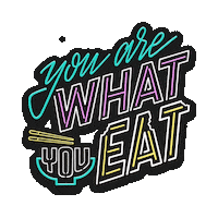 You Are What You Eat Eating Sticker by PECKDISH